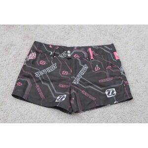 Jetpilot Juniors Womens Board Swim Shorts Pockets Gray Pink Size 7